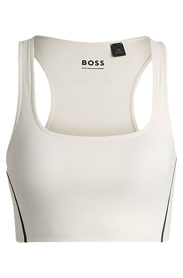 Bh BOSS BOSS Active Sports Bra with Removable Padding Hvid | 50540825