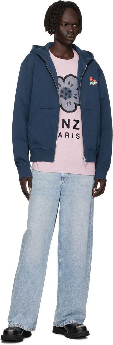 Sweatshirt KENZO Kenzo 'KENZO Archive Bouquet' Full-Zip Hoodie Mørkeblå | FF65HO2554MF, 3