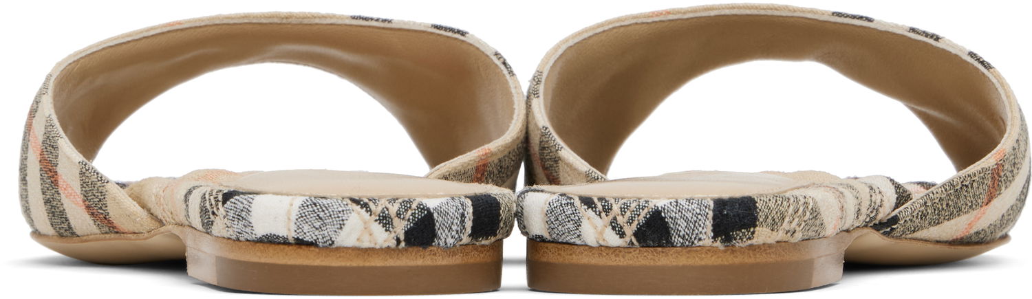 Tilbehør Burberry Burberry Check Mews Sandals Beige | 8106160, 1