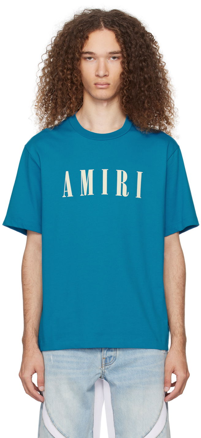 T-shirt AMIRI Core T-Shirt Blå | PS24MJL036, 0