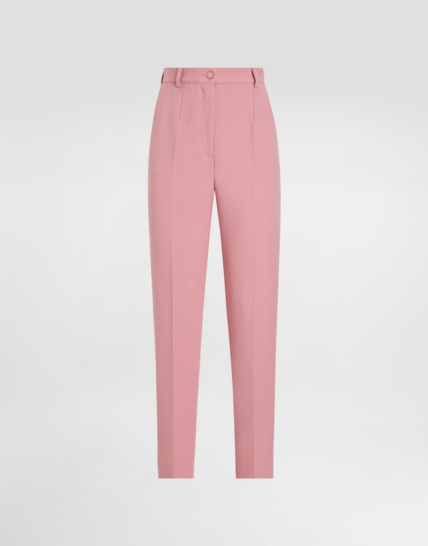 Bukser Dolce & Gabbana Dolce & Gabbana Tailored Double Wool Crepe Pants Lyserød | FTAM2TFU2L8F0473, 0
