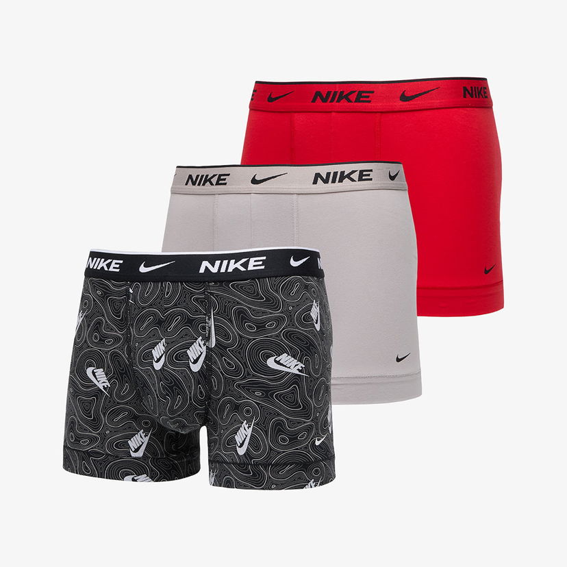 Boksere Nike Everyday Cotton Stretch Boxer Briefs 3-Pack Flerfarvet | 000PKE1008-27F