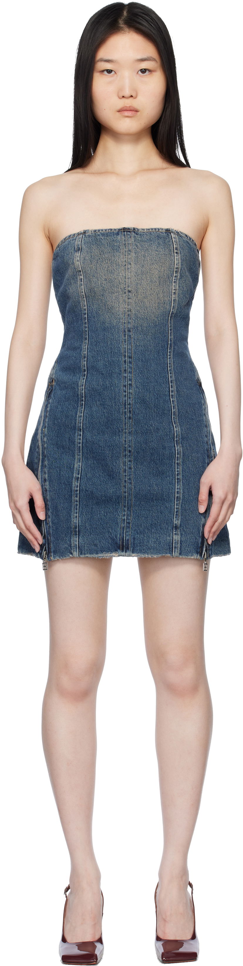 Kjole Ksubi Ksubi Avenue Denim Minidress Blå | WPS25DR006