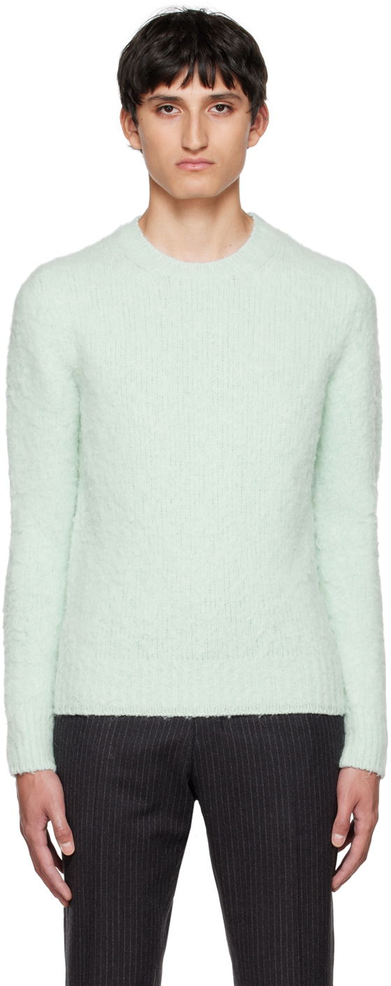 Sweater AMI Crewneck Sweater Grøn | HKS053.028, 0