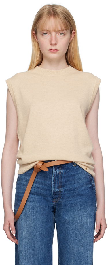 Sweater Anine Bing ANINE BING Ronan Sleeveless Knit Top Beige | A-09-2331-OMA1, 0