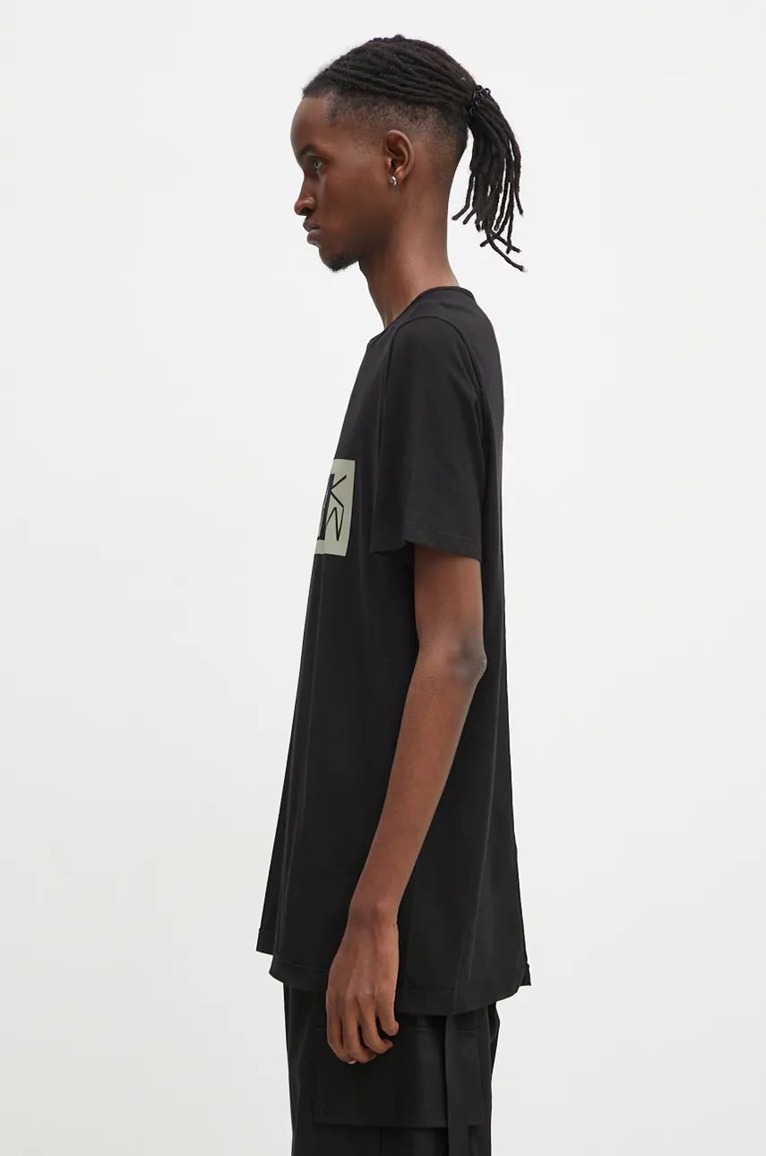 T-shirt Rick Owens Level T-Shirt With Print Sort | DU02D2250.RNEP2P, 1