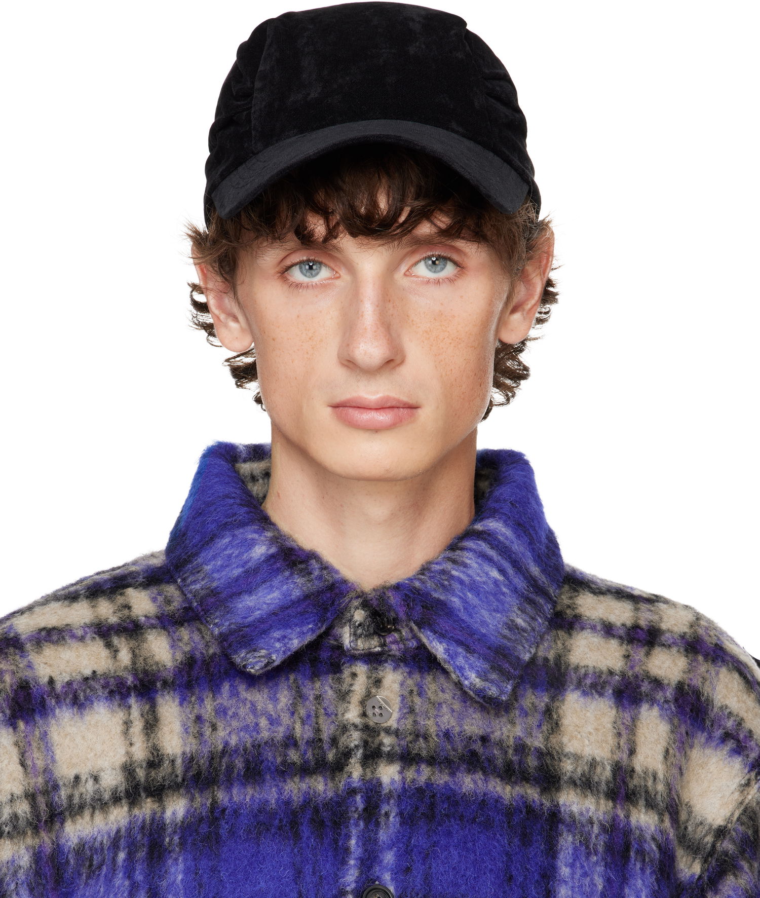 Kasket ADER ERROR Velour Baseball Cap Sort | BN01FWHW0207BK, 0