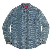 Warp Jacquard Logos Denim Shirt
