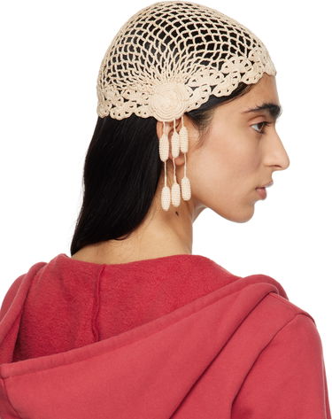 Hat Bode Bode Blossom Crochet Beanie with Tassels Sort | MRS25KA022, 4