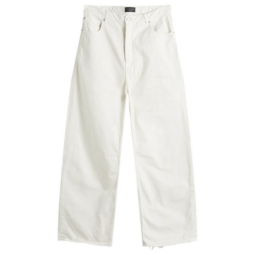 Bukser Balenciaga Balenciaga Loose Fit Jeans, Size Large Hvid | 786468-TJW94-9000