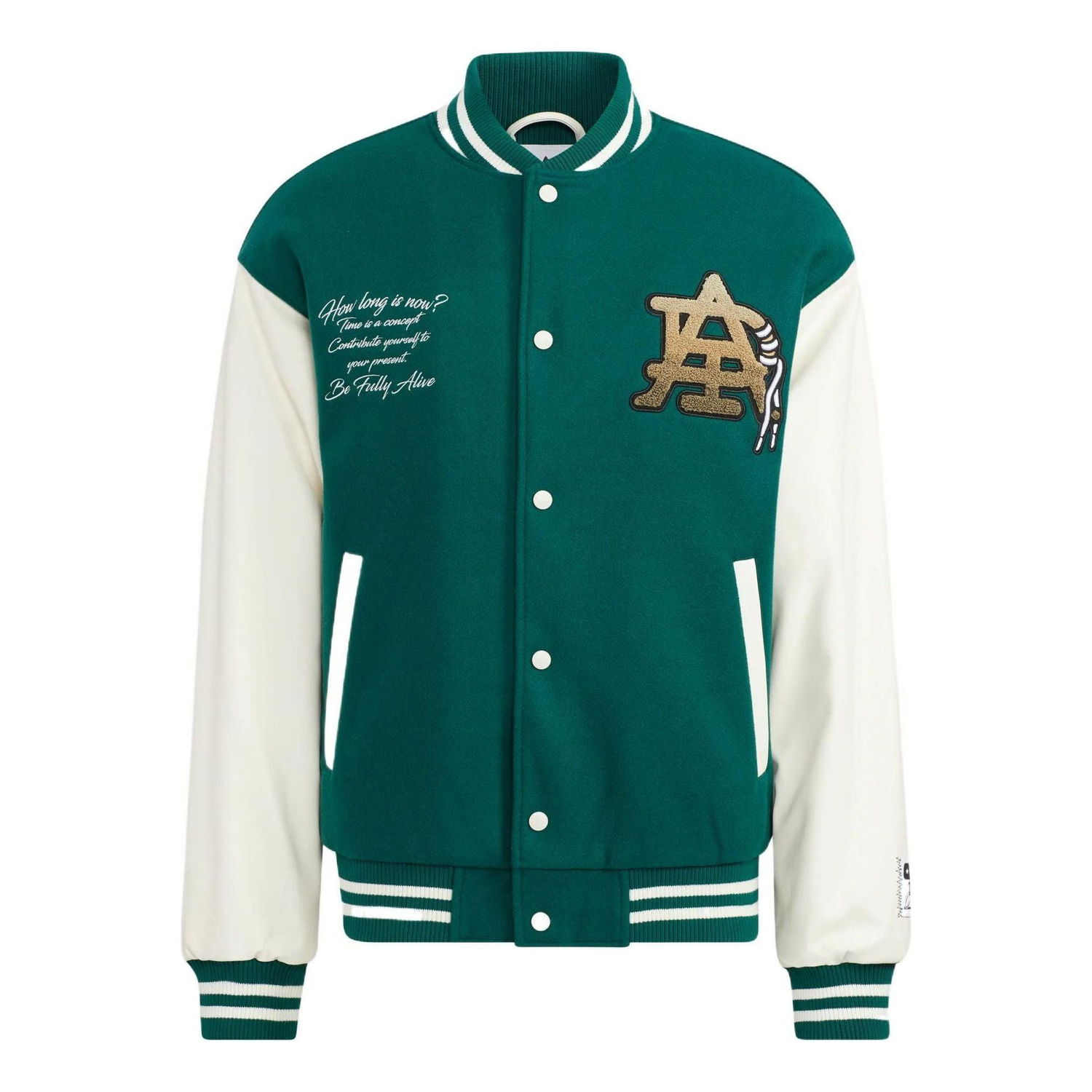 Bomberjakke adidas Originals Originals Mc Varsity Jacket Grøn | HZ7093, 0