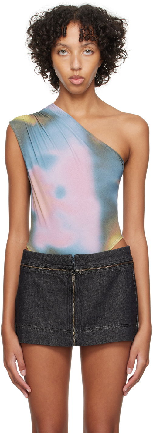 Krop Miaou Miaou One Shoulder Jersey Bodysuit Flerfarvet | 6005VC2COS
