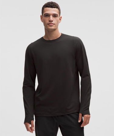 T-shirt lululemon Rulu Crew Neck Long Sleeve Shirt Sort | prod20000531, 0