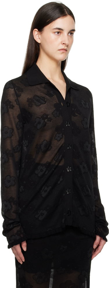 Sweater Cecilie Bahnsen Cecilie Bahnsen Petra Floral Cardigan Sort | 1.25KNI50004 PETRA CARDIGAN, 1