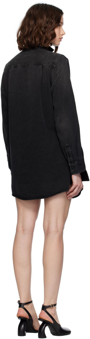 Kjole Maison Margiela MM6 Maison Margiela Satin Mini Dress Sort | S52DA0069 MTN084, 2
