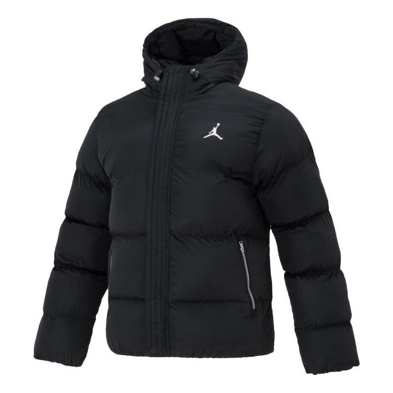 Puffer jakke Jordan Essentials Puffer Jacket Sort | FB7312-010