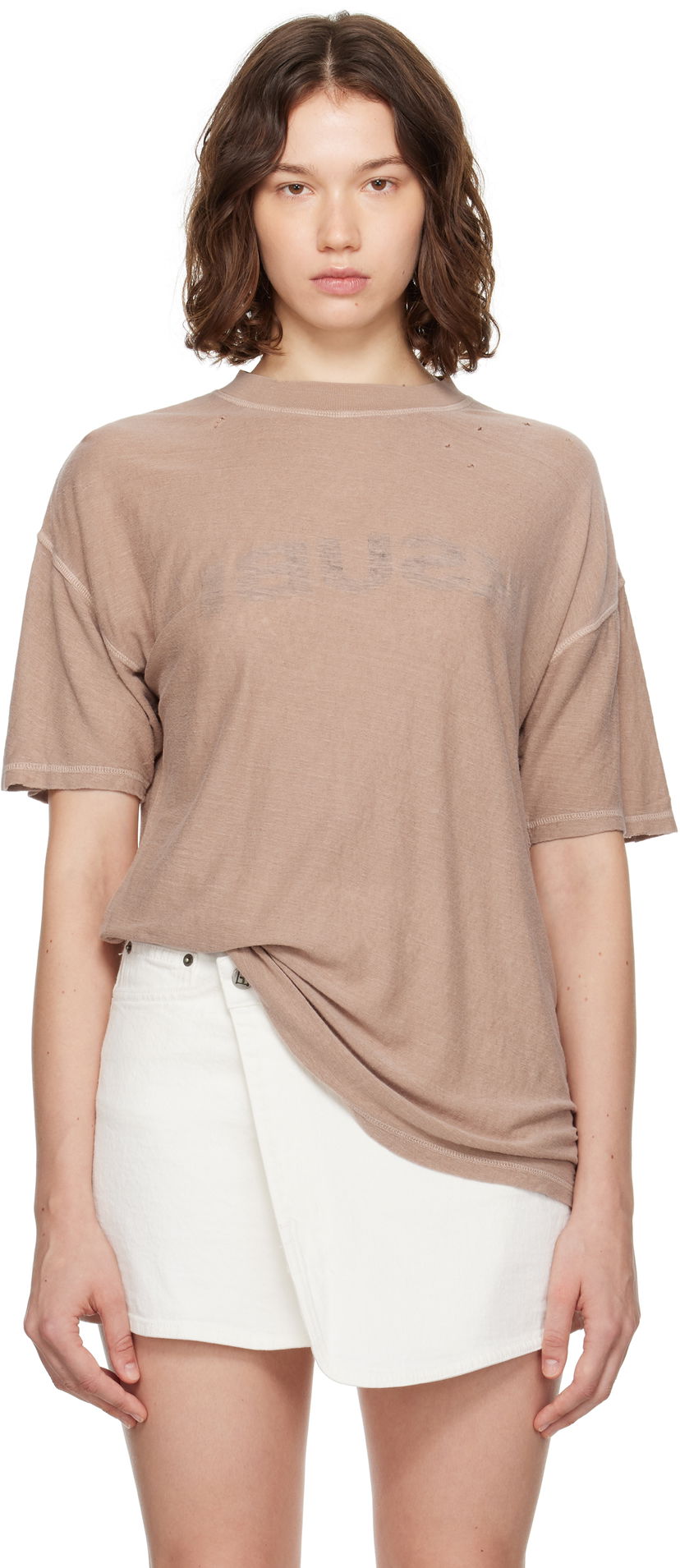 T-shirt Ksubi Ksubi Reverse It Oh G S/S T-Shirt Brun | WPF25TE022