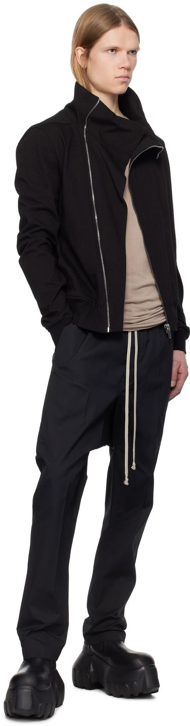 Bukser Rick Owens Rick Owens Hollywood Heavy Drawstring Trousers Sort | RU01E5380 TE, 3