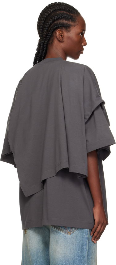 T-shirt VETEMENTS VETEMENTS Double Layered T-Shirt Grå | UH76TR400M, 2