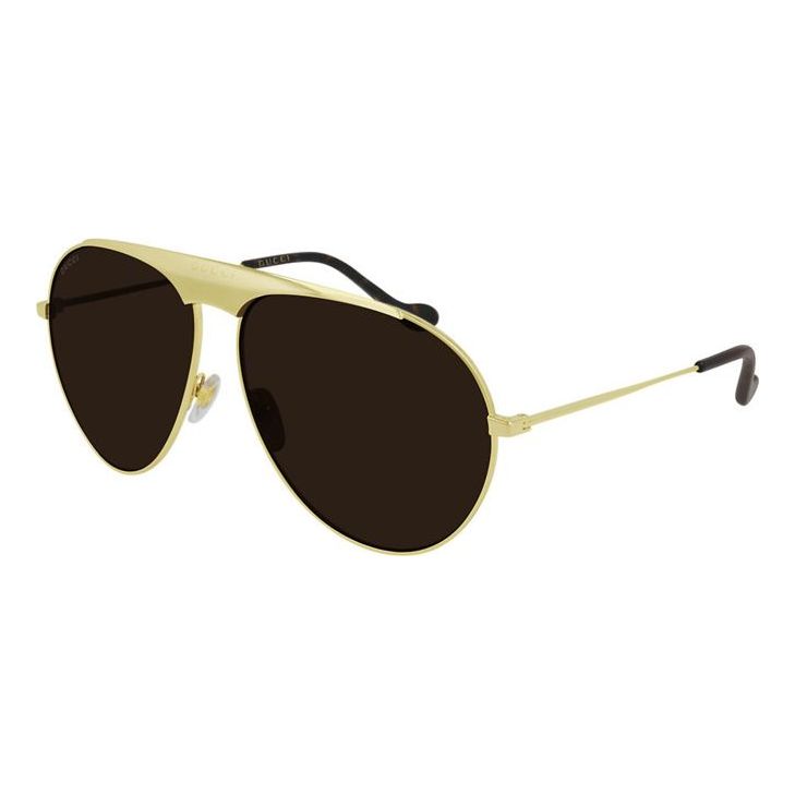 Solbriller Gucci Gucci Aviator Sunglasses 65mm Gul | GG0908S-001