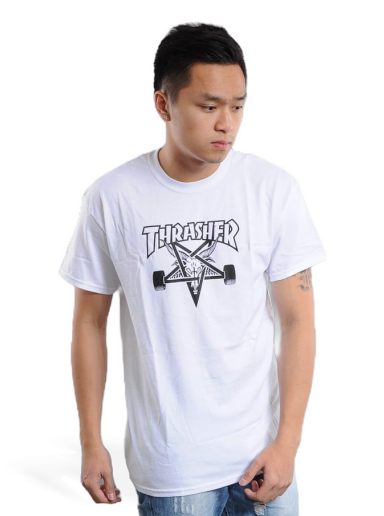 T-shirt Thrasher Skategoat Tee Hvid | 110117/WH