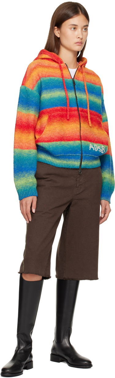 Sweatshirt Andersson Bell Full-Zip Striped Knit Hoodie with ADSB Embroidery Flerfarvet | atb1390u, 3