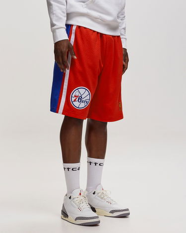 Shorts Mitchell & Ness Mitchell & Ness Philadelphia 76ers Swingman Shorts Rød | SMSHGS18247-P76SCAR96, 1