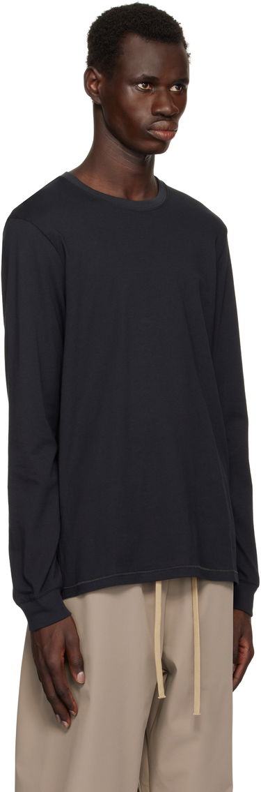 T-shirt SKIMS Cotton Classic Long Sleeve T-Shirt Sort | LS-LST-6350M, 4