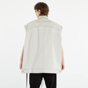 Vest Rick Owens DRKSHDW Jumbo Worker Vest Hvid | DU01C6762 MMD 51, 4
