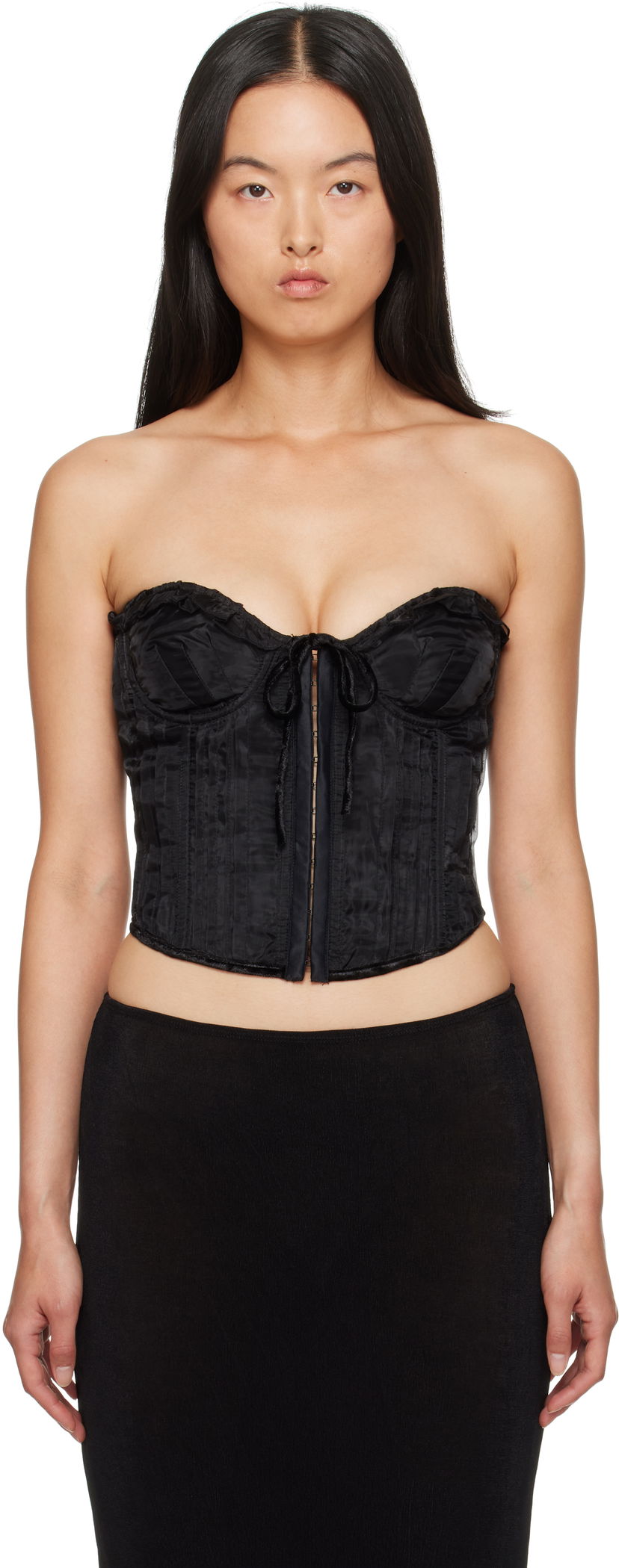 Bh GUIZIO Guizio Pintuck Corset Sort | F24114W096
