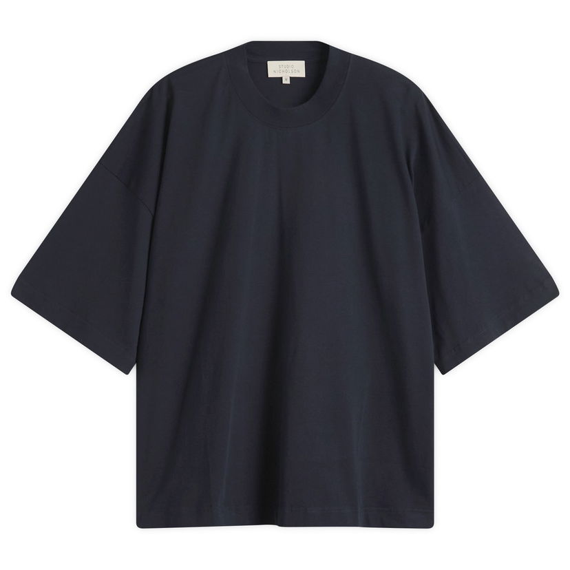 T-shirt Studio Nicholson Studio Nicholson Piu T-Shirt, Size Large Mørkeblå | PIUSNM-1327-DKN