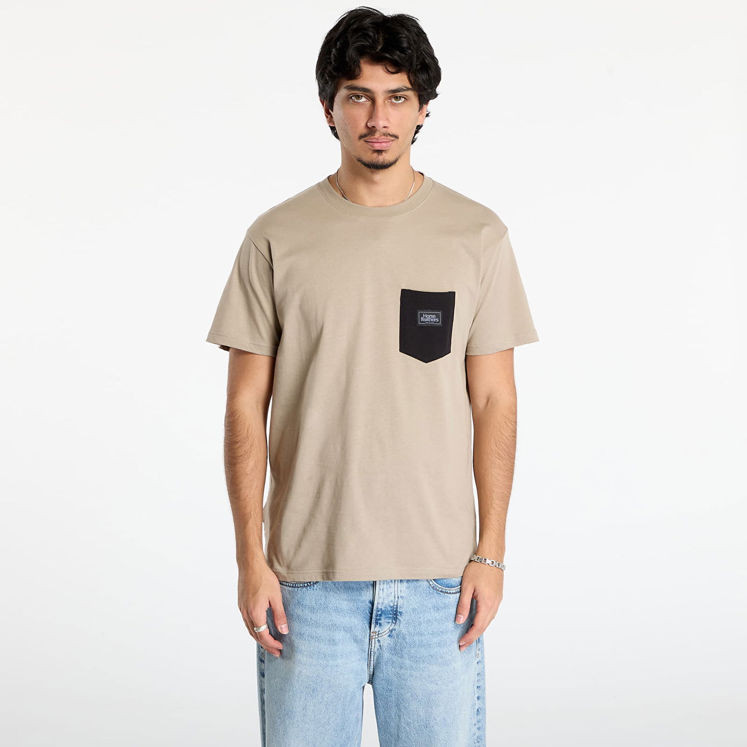 T-shirt Horsefeathers Pocket T-Shirt Alpha Beige | SM1257N, 0