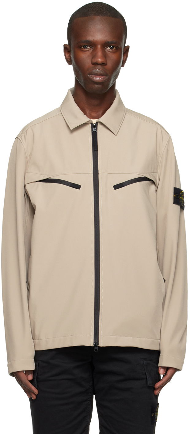 Jakke Stone Island Spread Collar Jacket Beige | 781541027, 0