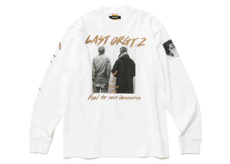 T-shirt Human Made Undercover x Last Orgy 2 1991 Long Sleeve T-Shirt Hvid | XX24CS002