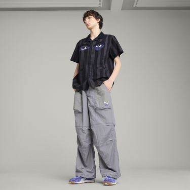 Skjorte Puma KIDSUPER Striped Woven Shirt Sort | 629511_16, 2