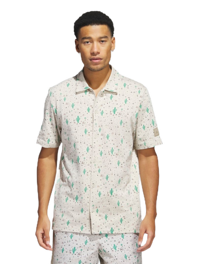 Skjorte adidas Originals Adricross Desert Button Golf Shirt Hvid | HS5614