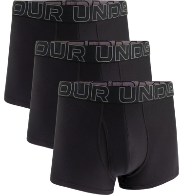 Boksere Under Armour Performance Tech™ 3" 3P Sort | 1383882-001, 2