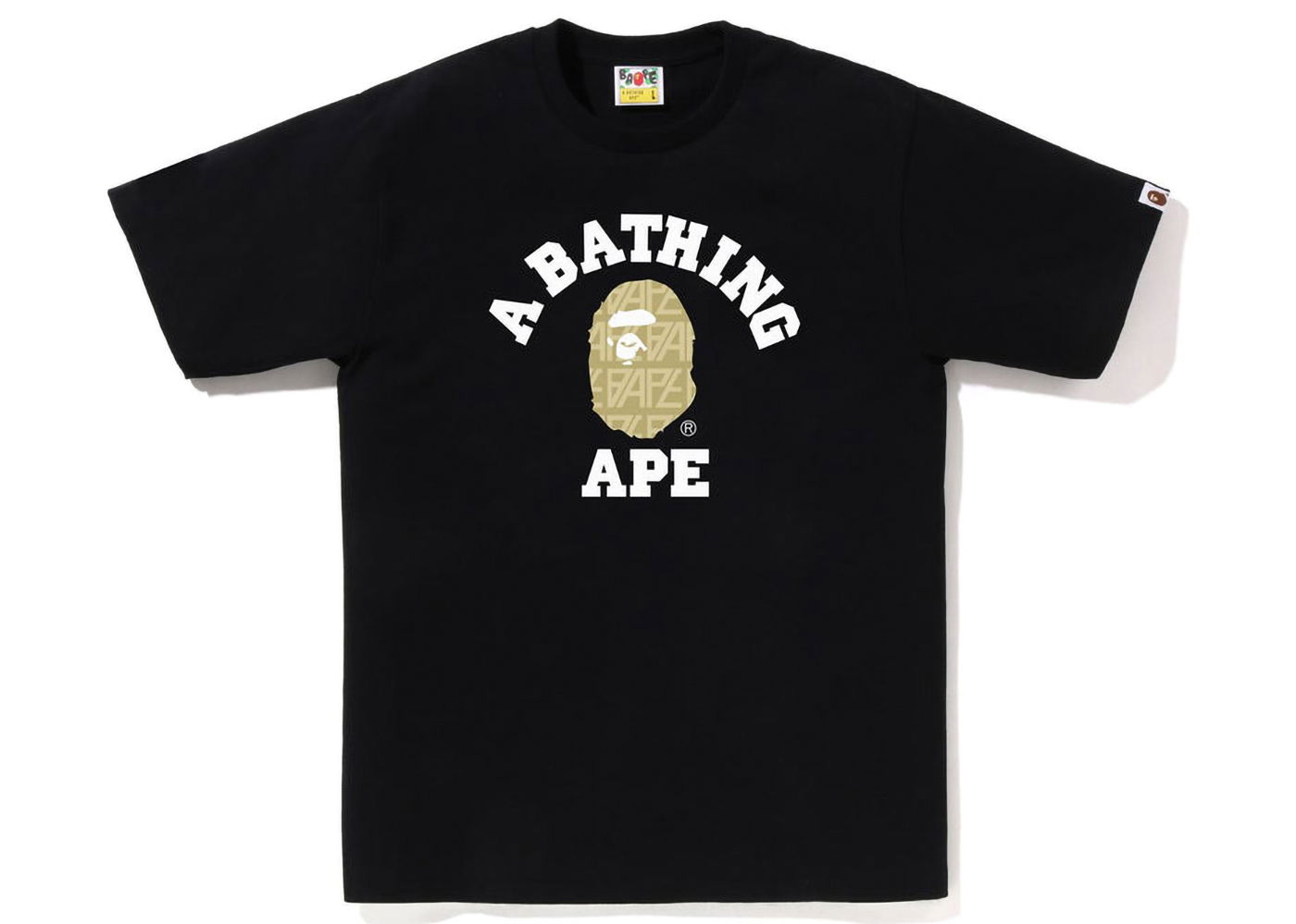 T-shirt BAPE Logo Monogram College Tee Sort | 1J30-110-024, 0