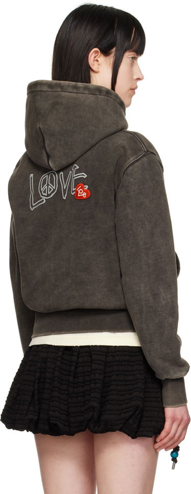 Sweatshirt Andersson Bell Andersson Bell Dyed 'Love' Hoodie Grå | atb1253u, 2