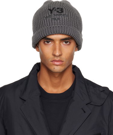 Beanie Y-3 Y-3 Chunky Knit Beanie Grå | JX8309, 0