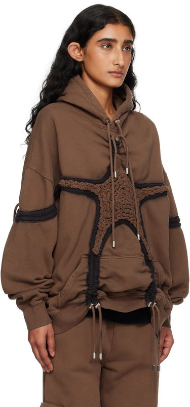 Sweatshirt Collina Strada Collina Strada Soft Star Hoodie Brun | XX8002, 4