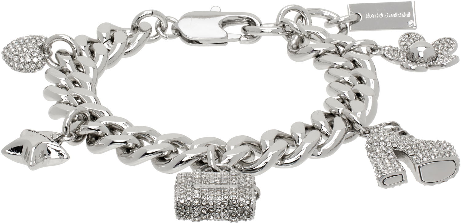 Armbånd Marc Jacobs Marc Jacobs The Pave Mini Icon Charm Bracelet Metalisk | 2R3JBR001J81, 0