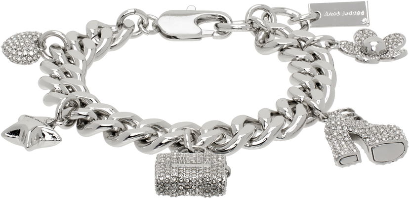 Armbånd Marc Jacobs Marc Jacobs The Pave Mini Icon Charm Bracelet Metalisk | 2R3JBR001J81