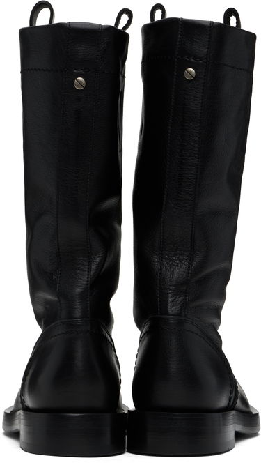 Tøj Ann Demeulemeester Ann Demeulemeester Bente Leather Boots Sort | 2510-W-C32-LT157-099, 1