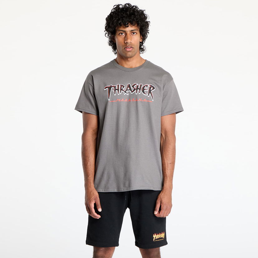 T-shirt Thrasher Thrasher Slash T-Shirt Grå | 145683