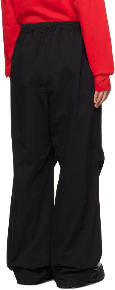 Cargo bukser We11done We11done Tucked Wide Trousers Sort | WD-PT3-24-262-U-BK, 2