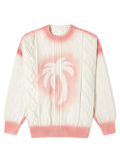 Sweater Palm Angels Sprayed Palm Fishermans Jumper Flerfarvet | PWHE042S23KNI0010330