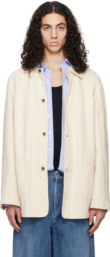 Jakke Maison Margiela Maison Margiela Sports Denim Jacket Beige | S50AM0635 M30023, 0