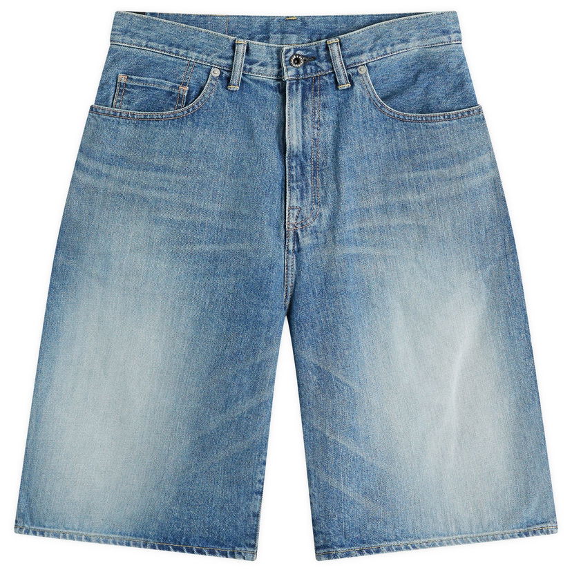 Shorts BAPE A Bathing Ape Men's College Denim Shorts in Light Indigo, Size Large | END. Clothing Turkis | 001DSK301001M-LID