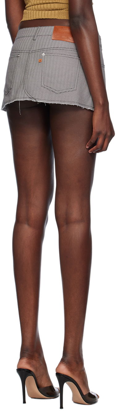 Nederdel Miaou Miaou Miss Denim Miniskirt Grå | 4019HBTHYP, 2